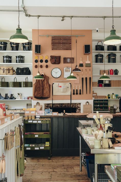 Instagrammer's guide to: East London | 91 Magazine Labour And Wait London, Workshop Space Design, Indoor Workshop, Retail Exterior, Beautiful Shops, Labour And Wait, Victorian Toilet, Retail Trends, Retail Space Design