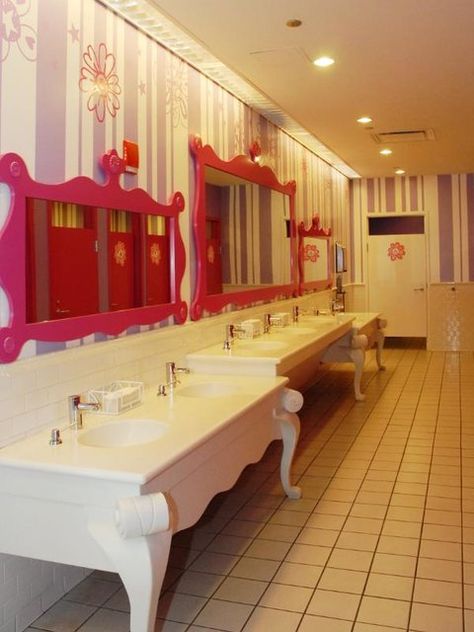 The 10 Best Public Bathrooms In America by Cintas - Business Insider Public Bathroom Ideas, Colorful Spiders, Teen Halloween Party, Classroom Halloween, Fun Halloween Party Games, Classroom Halloween Party, Games Halloween, Fun Halloween Games, Public Bathroom