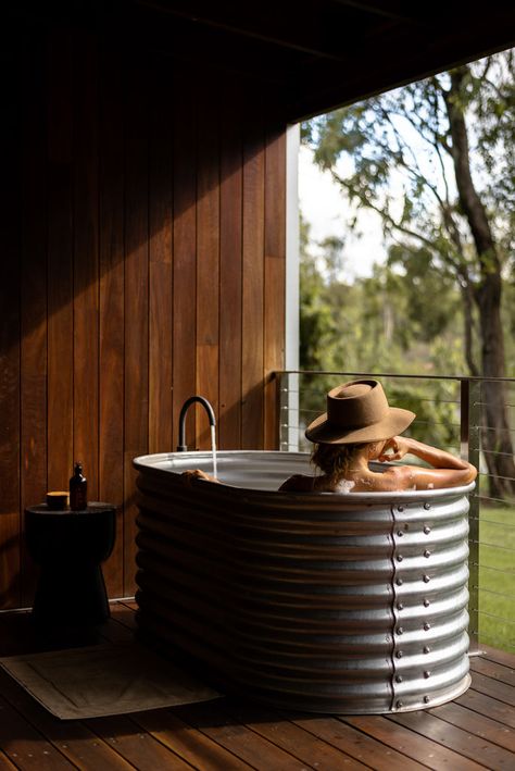 The luxury outback lodge nestled beneath Mount Mulligan – The Rambler Co Outside Bathtub, Outdoor Bathtub, Outdoor Tub, Water Trough, Escape The Ordinary, Outdoor Bath, Forest Bathing, Forest View, Outdoor Bathrooms