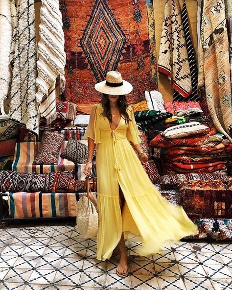 Morocco Outfits, Egypt Outfits, Marrakech Style, Looks Hippie, Morocco Fashion, Dubai Outfits, Morocco Style, Random Style, Outfits With Hats