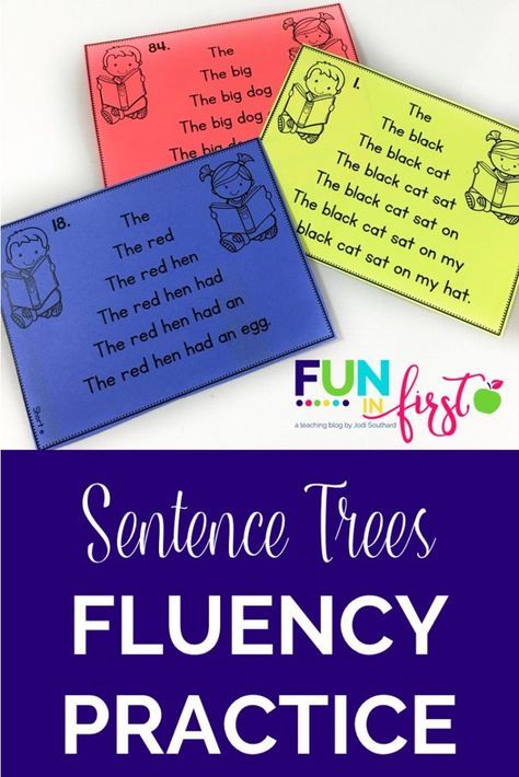 Sentence Trees are a wonderful way for your beginning readers to gain confidence in their reading skills. Reading Fluency Activities, Fluency Activities, Fluency Practice, Beginning Readers, 2nd Grade Reading, First Grade Reading, Reading Centers, Reading Intervention, Reading Fluency