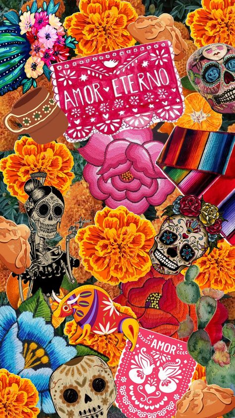 Otoño en México #aestehthic #mexico #celebrity #cempasuchil #diadelosmuertos #fyp #autumn Fall In Mexico, Mexico Folk Art, Mexico Art Wallpaper, Aesthetic Mexico Wallpaper, Mexico Iphone Wallpaper, Cool Mexico Wallpaper, Mexico Aesthetic Culture Wallpaper, Mexico Aesthetic Wallpaper, Mexico City Aesthetic Wallpaper