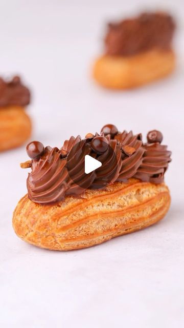 YEVHENII IVANETS on Instagram: "Do you find yourself dreaming of delightful pastries that can fit right into the palm of your hand? If so, look no further than «The Mini Eclair Collection» 🤩!  This extraordinary recipe book is a treasure trove of bite-sized wonders that will elevate your baking game to a whole new level🙌. Whether you’re a seasoned pastry chef or just a passionate home baker, this book is an absolute must-have for your kitchen collection.  What awaits you in the book:  1. Blackcurrant mini eclairs 2. Raspberry mini eclairs 3. Caramel mini eclairs 4. Chocolate mini eclairs 5. Pistachio mini eclairs 6. Coconut mini eclairs 7. Speculoos mini eclairs  Click the link in my stories to get your hands on this delightful book at a special price🔥. But hurry, this offer is only ava Mini Eclairs, Chocolate Eclair Recipe, Eclair Recipe, Chocolate Eclair, Baking Inspiration, Baking Games, Eclairs, Palm Of Your Hand, Kitchen Collection