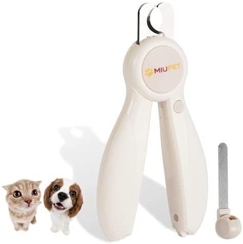 MIU PET Cat & Dog Nail Clippers with LED Light, Cat Trimmer with Hidden Nail File to Avoid Ov... Puppy Nail Clippers, Dog Nail Trimmer, Pet Nail Clippers, Dog Tools, Pet Store Ideas, Dog Skin Care, Cat Nail Clippers, Dog Accesories, Dog Nail Clippers