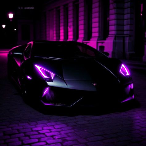 Luxury Cars Pink Luxury Cars, Aesthetic Lamborghini, Italy Night, Pink Lamborghini, Night Luxury, Matte Black Cars, Lamborghini Logo, Luxury Cars Audi, Car Sport