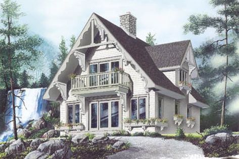 Houseplans.com Plan 23-2032 House Plans 1500 Sq Ft, Vacation House Plans, Cottage Style House Plans, European House Plan, Cottage Style Homes, Casas Coloniales, House Plans And More, European House, Garage Plans