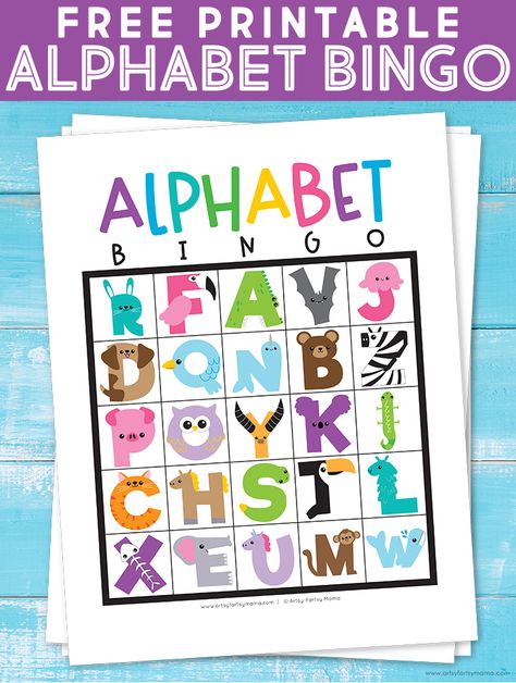 Abc Bingo, Bingo Printable Free, Alphabet Bingo, Free Printable Alphabet, Reading Printables, Alphabet Kindergarten, Bingo Cards Printable, Alphabet Tracing Worksheets, Alphabet Games