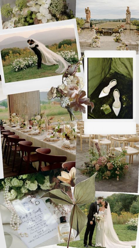 Wedding Moodboard Inspiration, Azores Wedding, Elegant Wedding Color Schemes, Wedding Signage Design, Italian Wedding Aesthetic, Italian Garden Wedding, Elegant Wedding Colors, Moodboard Wedding, Vintage Italian Wedding