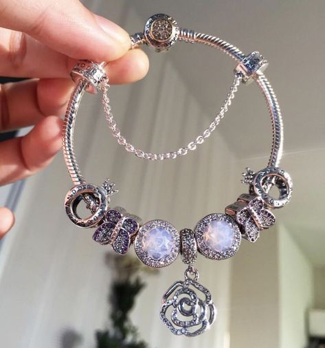 This is such a gorgeous multilayered silver, puple and royal blue charm bracelet. My favorite simple but stylish type of jewelry / accessory. Everyone needs on this spring. #springfashion  #springsummer2019 #jewelry ~ @DollyGang🎀 Pandora Bracelet Bangle, Pandora Charm Bracelet Ideas, Pandora Bracelet Ideas, Stylish Jewelry Accessories, Pandora Bracelet Charms Ideas, Charm Bracelets For Girls, Pandora Bracelet Designs, Pandora Jewelry Charms, Blue Charm