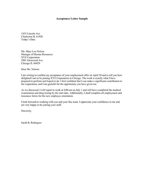 How to draft a professional Appointment Confirmation Letter? An easy way to start completing your letter is to download this Job Position Appointment Acceptance Letter now! Teacher Resignation Letter, Formal Business Letter Format, Business Letter Sample, Business Letter Format, Offer Letter, Confirmation Letter, Proposal Letter, Lettering Download, Acceptance Letter