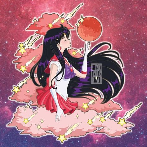 Sailor Mars Art Fanart, Sailor Mars Fanart, Sailor Mars Aesthetic, Sailor Moon Collectibles, Sailor Moon Pin, Sailor Guardians, Sailor Moon Girls, Arte Sailor Moon, Sailor Senshi