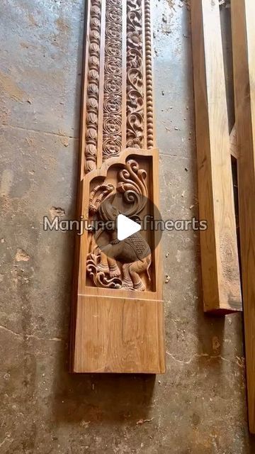 Pooja Room Carving Designs, Pooja Room Door Design Wood Carving, Pooja Door Design Modern, Pooja Room Door Design Modern, Pooja Room Door, Pooja Door, Pooja Door Design, Cnc Wood Carving, Cnc Woodworking