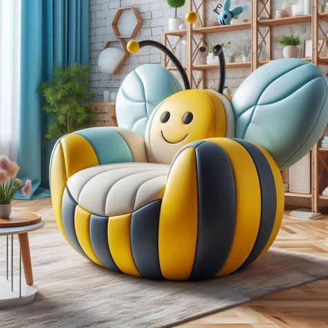 Bee Chair Bee Reference, Unique Sofa, Chair Art, Luxurious Furniture, Neural Art, Chevy Traverse, Art Deco Artwork, Wooden Educational Toys, Unique Furniture Design