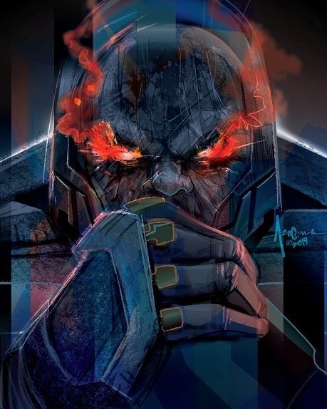 Darkseid Art, Batman Vs Darkseid, Darkseid Dc Comics, Darkseid Dc, Dc Comics Wallpaper, Comic Villains, Batman Returns, Dc Villains, Arte Dc Comics