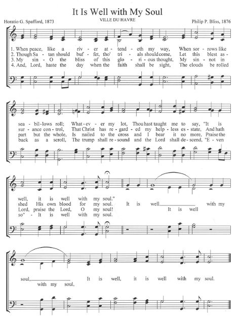 It is well with my soul sheet music It Is Well With My Soul Tattoo, Horatio Spafford, Printable Hymns, Gospel Song Lyrics, David Phelps, Hymn Sheet Music, Hymn Music, Church Songs, Hymns Lyrics