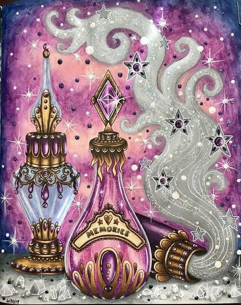 Witchy Wallpaper, Hanna Karlzon, Magical Art, Witch Art, Coloring Book Art, Magic Art, Colouring Books, Spiritual Art, Book Of Shadows