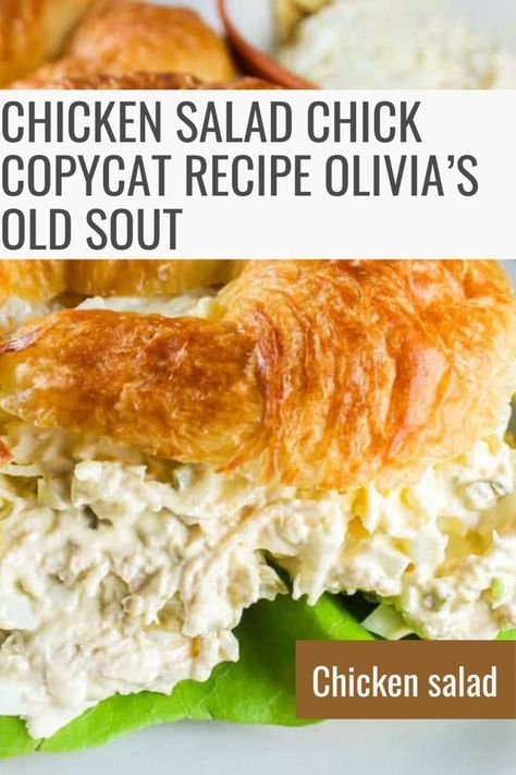 Discover the secret to recreating the beloved flavors of Chicken Salad Chick's Olivia’s Old South at home with this copycat recipe. Indulge in the perfect blend of tender chicken, savory spices, and creamy dressing, reminiscent of Southern charm. Elevate your salad game with this delectable dish that's sure to impress friends and family alike. #salad #chickensalad #saladrecipe Olivia’s Old South Chicken Salad, Tipsy Housewife Baked Chicken Salad, Creamy Chicken Salad Recipe, Olivia Old South Chicken Salad, Olivia’s Old South Chicken Salad Recipe, Chicken Salad Chick Olivia Old South, Chicken Salad Chick Copycat Recipes, Chicken Salad Chick Copycat, Southern Chicken Salad Recipe