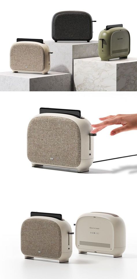 Combining two of Monica Geller’s favorite things, cooking + cleaning, this neat toaster actually is a smart appliance that disinfects your phone. READ MORE NOW! Cooking Machine, Modern Toaster, Smart Toaster, Unique Kitchen Appliances, Modern Toasters, Futuristic Toaster, Smeg Toaster Everythingkitchens.com, Waldorf Inspired Toys, Pikler Triangle