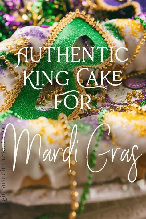 King Cake Recipe Easy, New Orleans King Cake, Mardi Gras Cake, King Cake Recipe, Mardi Gras King Cake, Mardi Gras Food, Cake Girl, Mardi Gras Decorations, Mardi Gras Party