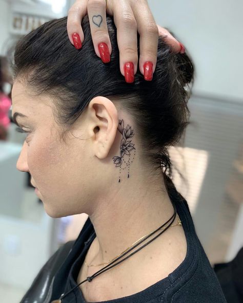 Ear Tattoo Cover Up, Behind The Ear Cover Up Tattoo, Ear Cover Up Tattoo, Up Tattoo, Cover Up Tattoo, Up Tattoos, The Ear, Ear Tattoo, Behind Ear Tattoo