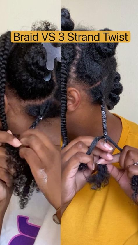 4c Haircare, Twist Natural Hair, 3 Strand Twist, Styles Natural Hair, Hair Styles Natural, Braided Hair Tutorial, Natural Hair Twists, Hair Twist, Twist Styles