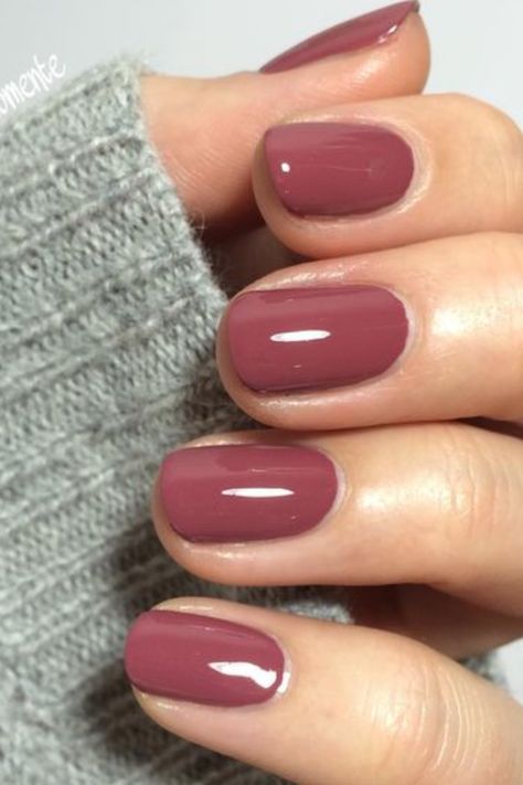 Dieser Nagellack wurde bei Pinterest über 400.000 Mal gepinnt! 15 Nails, Manicure Steps, خواتم خطوبة, 2019 Nails, Mauve Nails, Nagellack Trends, Makijaż Smokey Eye, Nails Fall, Fall Nail Colors