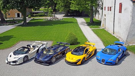 A Lamborghini Veneno, Koenigsegg One:1, McLaren P1 and Bugatti Veyron 16.4 Rolls Royce Wraith White, Mercedes S63 Amg Coupe, Most Expensive Lamborghini, S63 Amg Coupe, Veneno Roadster, Audi R8 Gt, Mercedes S63, Lamborghini Lamborghini, Porsche Carrera Gt