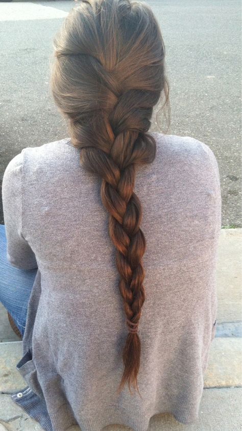 Thick French braid hair beautiful lovely pretty hair hair ideas beautiful hair hairstyles french braid Brown Hair Braid Aesthetic, French Braid From Front View, Long Messy Braid, Lose Braids Hairstyles Easy, Loose French Braid Tutorial, Hairstyles For Thick Brown Hair, French Braid Brown Hair, French Braid Aesthetic, Plats Hair