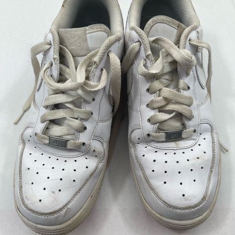 Nike airforce Old Air Force 1, Old Nike Shoes, Dirty White Shoes, Old Nikes, Nike Leather, Nike Air Force 1s, Air Force 1s, White Nike Shoes, Nike Airforce 1