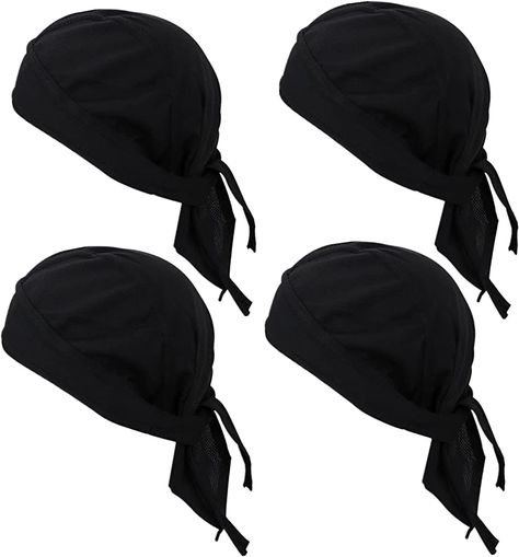 Features:· Shields your head from sun and wind, or wear under your helmet for comfort.· Made of breathable polyester with fine moisture absorption, quick drying, lightweight, give you more comfortable wearing experience.· With adjustable straps,you can tie this sweat beanie only as tight as you are comfortable suitable for both men and women.· Great head wrap for chemo patients,construction workers, exercisrs, athletes, motorcycle bikers.· A good under-hat accessory for winter and a good stand a Do Rag, Summer Beanie, Doo Rag, Base Layer Women, Branded Caps, Helmet Liner, Construction Workers, Pirate Hats, Cycling Cap