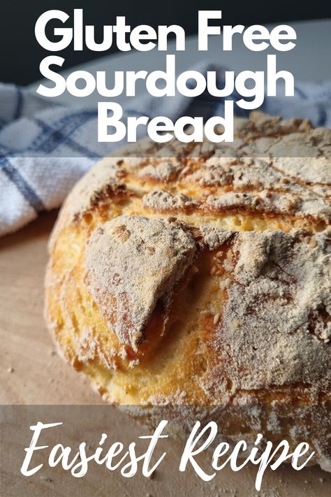 Gluten Free Sourdough Bread upclose Gluten Free Sourdough Bread Recipe, Gluten Free Artisan Bread, Gluten Free Sourdough Bread, Sourdough Recipe, Pan Sin Gluten, Gluten Free Sourdough, Gluten Free Recipes Bread, Homemade Gluten Free, Gluten Free Dairy Free Recipes