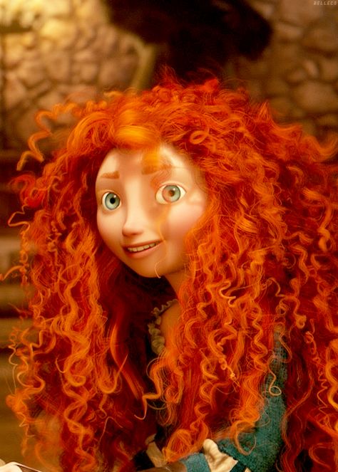 Brave Red Hair, Curly Hair, Brave, Disney, Red, Hair