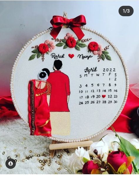 Marriage Embroidery Designs, Cross Stitch Frame Ideas, Wedding Embroidery Hoop Couple, Wedding Embroidery Hoop Pattern Template, Weeding Themes, Marriage Theme, Aari Motif, Wedding Embroidery Hoop, Engagement Themes