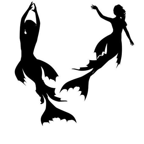 Siren Silhouette, Fantasy Silhouette, Basement Window, Mermaid Sketch, Siren Mermaid, Vbs 2024, Mermaid Lagoon, Mermaid Svg, Graphic Arts Illustration