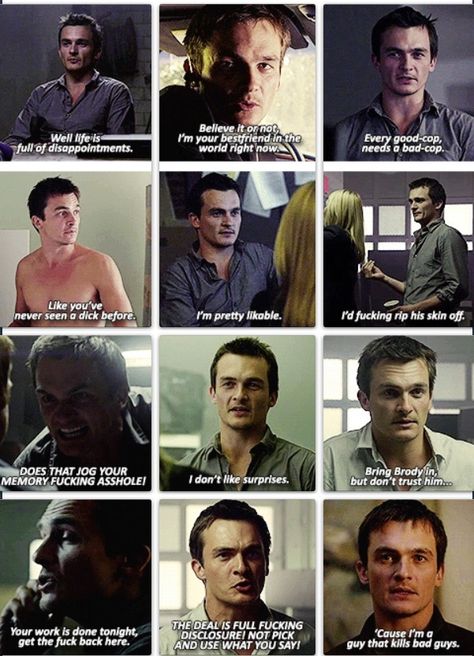 "Cause im a guy who kills bad guys"...best line in the whole show. LOVE Quinn! Peter Quinn Homeland, Homeland Series, Homeland Tv Series, Carrie Mathison, Love Quinn, Rupert Friend, Just Good Friends, Hot British Men, Tv Land