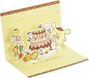 Sanrio Pop Up Card, Happy Birthday Gift Card Ideas, Sanrio Birthday Card Ideas, Pop Up Card Design, Sanrio Birthday Cards, Birthday Cards Pop Up, Handmade Gifts Birthday, Gift Card Birthday Ideas, Birthday Pop Up Cards Diy