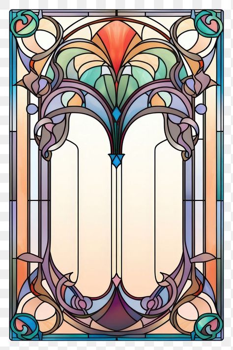 Front Door Stained Glass Window, Stained Glass Architecture, Stained Glass Art Nouveau, Art Deco Stained Glass Window, Tiffany Stained Glass Windows, Murmuration Art, Art Nouveau Frame, Art Nouveau Stained Glass, Glass Architecture