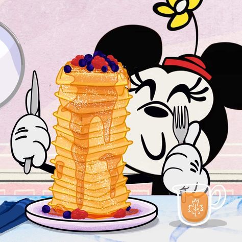 Mouse Eating, Eating Pancakes, Minnie Mouse Pictures, Disney Silhouettes, Minnie Mouse Images, Mouse Icon, Mouse Pictures, Disney Favorites, Hello Kitty Iphone Wallpaper