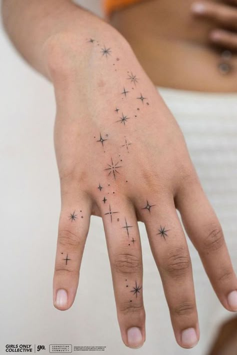 Hand Tattoo, The Middle, Tattoo Ideas, Tattoos, Stars