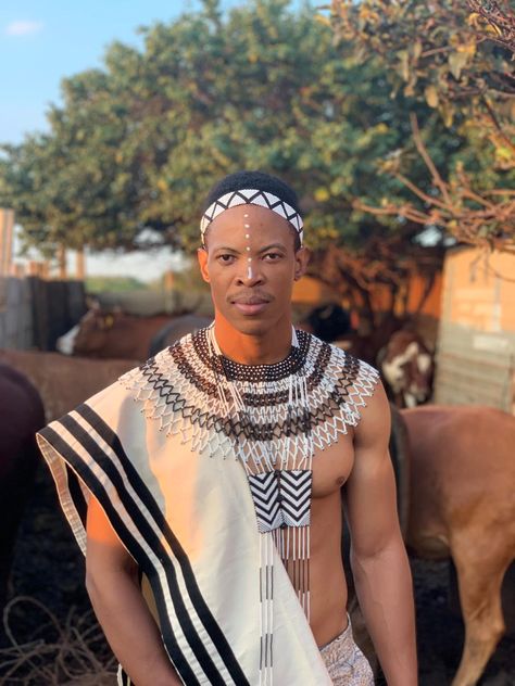 Xhosa attire - Tapbuttonsclothing Bridal Collection Xhosa Men Attire, Zulu Traditional Attire For Men, Xhosa Traditional Attire For Men, Xhosa Culture, Zulu Traditional Attire, Xhosa Traditional Attire, Xhosa Attire, South African Traditional Dresses, Costume Carnaval