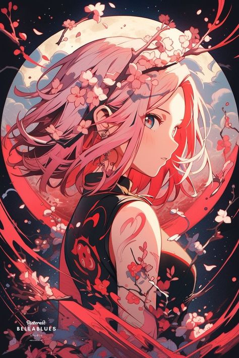 Sakura Haruno Wallpaper, Naruto Cool, Naruto Painting, Sakura Art, Sakura Uchiha, Cool Anime Wallpapers, Anime Reccomendations, Anime Wall Art, Naruto Wallpaper