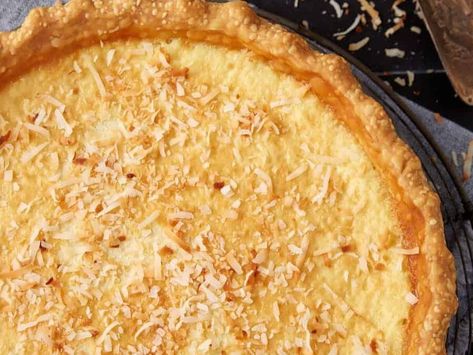 Why Baked Coconut Custard Pie Should Be Your Next Dessert Adventure! - NewsBreak Baked Coconut Custard, Coconut Custard Pie Recipe, Custard Pie Recipe Easy, 5 Flavor Pound Cake, Southern Comfort Foods, Coconut Pie Recipe, Baked Coconut, Creole Food, Oatmeal Coconut Cookies