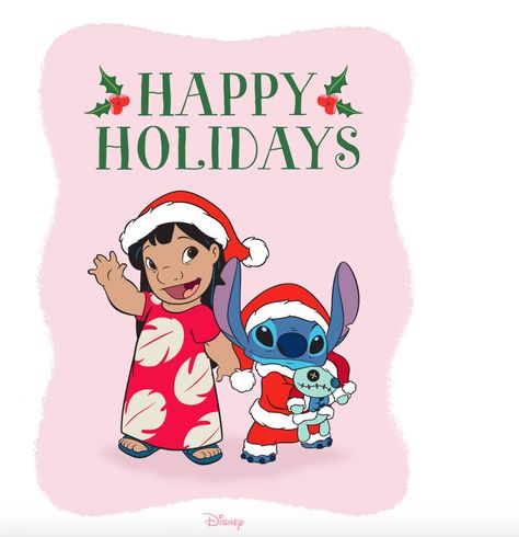 Lilo and Stitch wishes you a Merry Christmas in a Happy Holidays Merry Christmas Disney, Stitch Wallpapers, Lilo And Stitch 2002, Christmas Facebook Cover, Stitch Wallpaper, Cartoon Stitch, Yoda Wallpaper, Themed Christmas Tree, Christmas Displays