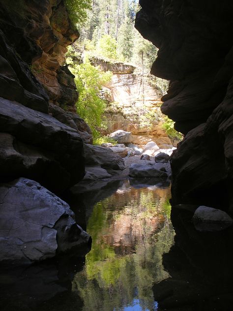 Oak Creek Enclosed Pool, Oak Creek Canyon, Slot Canyons, House Wash, Colorado Plateau, Pump House, Beaver Creek, Slot Canyon, Best Hikes