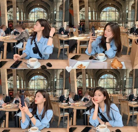 How To Pose For Pictures With Food, Sitting In Cafe Pose, How To Pose At A Table, Cafe Posing Ideas, Photo Poses In Cafe, Table Poses Photography, Poses In Cafe Aesthetic, Cafe Aesthetic Pose, Poses In Cafe