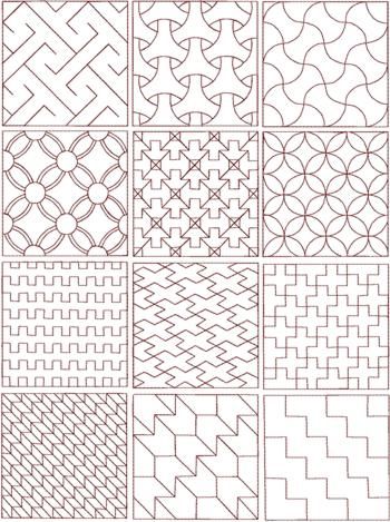 Sashiko Embroidery Template - Knitting Daily Sashiko Pattern, Advanced Embroidery, Sashiko Embroidery, Embroidery Template, Pola Sulam, Japanese Embroidery, 자수 디자인, Sewing Embroidery Designs, Japanese Patterns