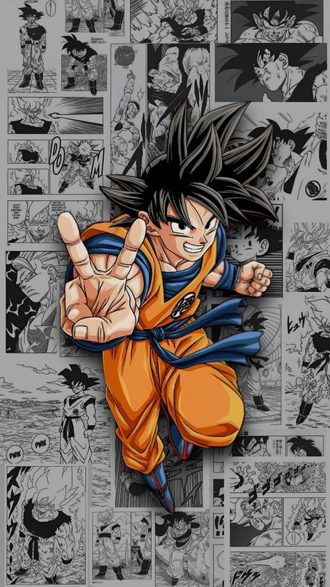 Goku Manga Wallpaper, Dragon Ball Z Wallpapers, Dragonball Wallpaper, Dragon Ball Wallpaper, Dragon Ball Z Dragon, Goku Anime, Super Goku, Dragon Ball Z Goku, Dragon Ball Wallpaper Iphone