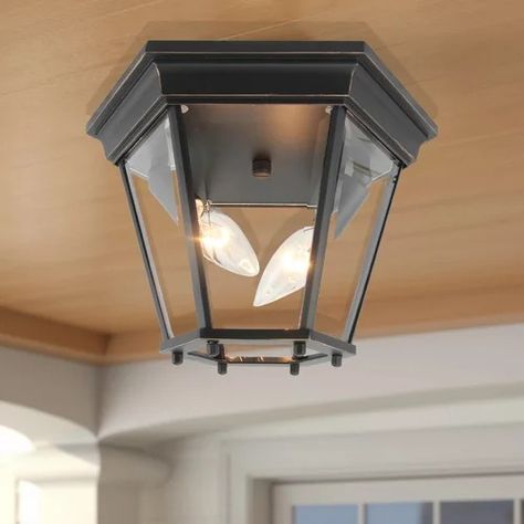 Outdoor Porch Ceiling Light | Wayfair Porch Ceiling Lights, Porch Ceiling, Outdoor Porch, House Front, Ceiling Light, Porch, Ceiling Lights, Ceiling, Free Shipping