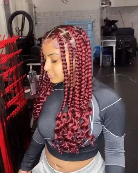 Birthday Briads, Valentines Day Hairstyles Black Women, Leray Braids, Valentines Day Hairstyles, Twists Locs, Coi Leray Braids, Quick Braids, Day Hairstyles, Coi Leray