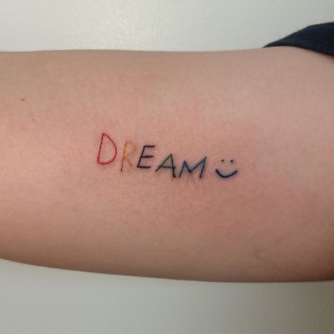 Haechan Inspired Tattoo, Nct Dream Inspired Tattoo, Dpr Inspired Tattoo, Wayv Tattoo Ideas, Haechan Tattoo Idea, Hello Future Tattoo, Subtle Kpop Tattoos, 5:53 Tattoo Txt, Nct 127 Tattoo Ideas